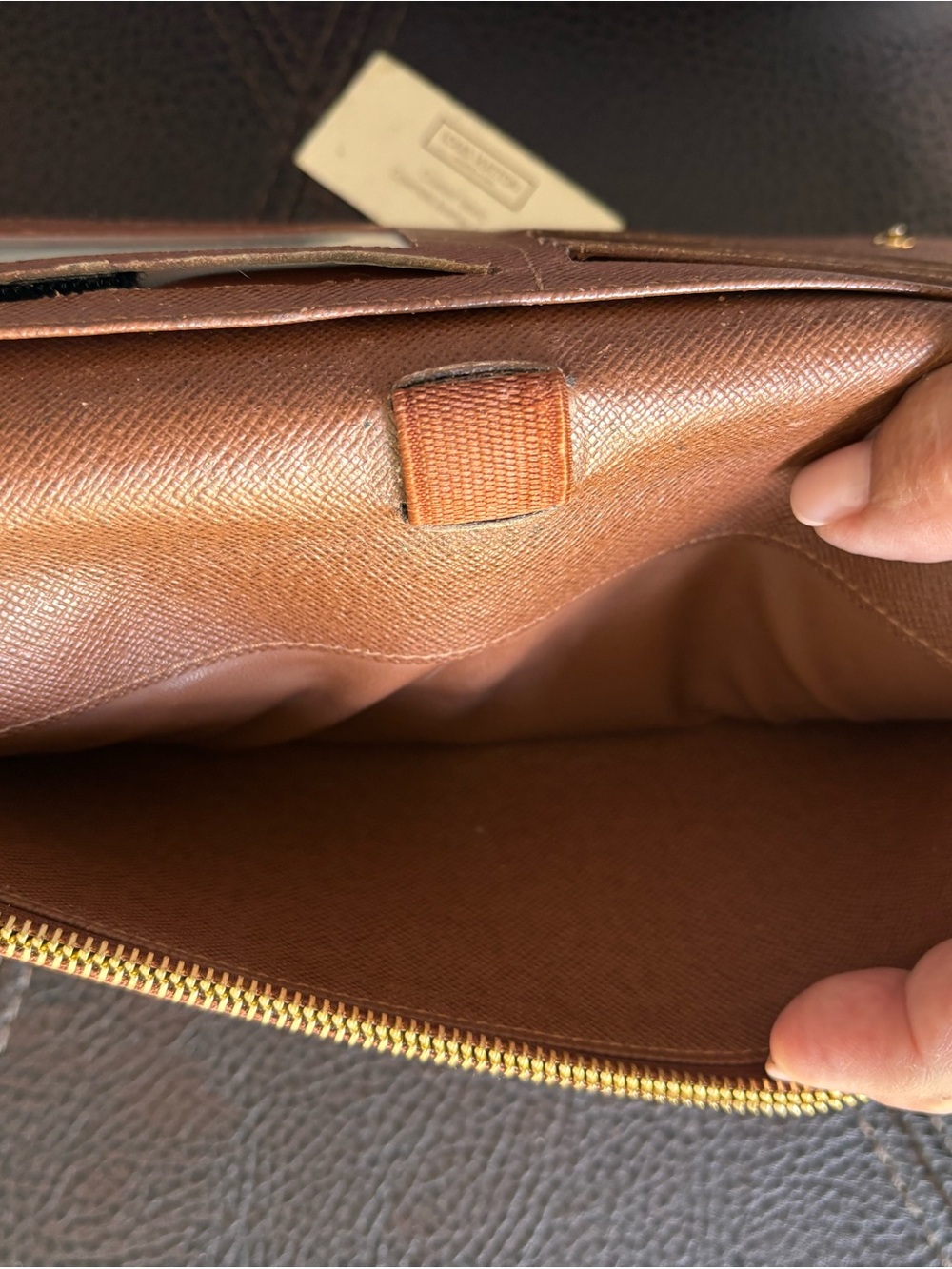 Louis Vuitton Monogram Canvas Brown & Gold Zip Wallet - Picture 8 of 16